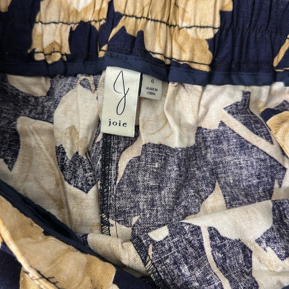 Joie Black and Tan Casual Wide-Leg Pants - Picture 3 of 4